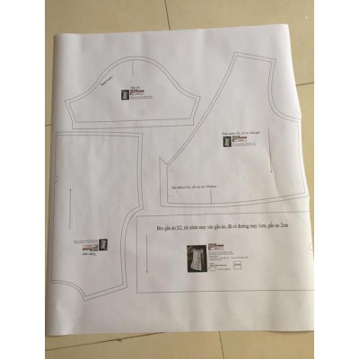 Rập giấy A0 mã 1477- bộ áo yêm quần suông (BẢN VẼ)