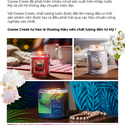 Nến ly Goose Creek (200g) - Lemon & Olive Leaf