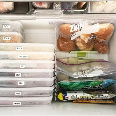 Hộp bảo quản thực phẩm 1000ml hình chữ nhật dẹt - Nội địa Nhật