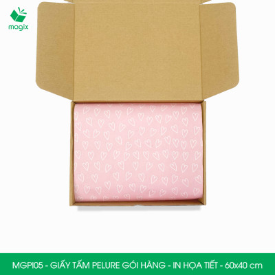 MGPI05 - Combo 100 tấm giấy Pelure gói hàng in họa tiết - 60x40 cm
