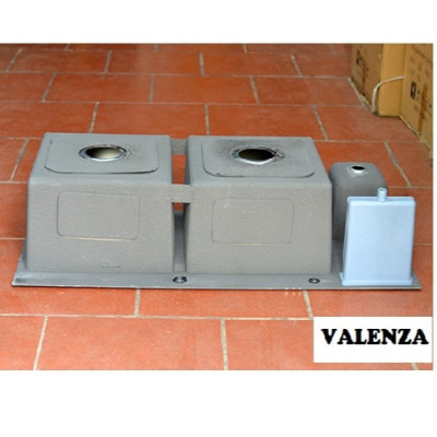 Combo chậu rửa chén bát inox sus304 Valenza 10048 có hộc rác, cài dao thớt, kèm vòi rửa bát nóng lạnh inox sus304 cần lò xo, bộ xả chậu, bình xà phòng, rá rau củ inox đa năng