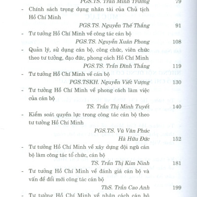Tư tưởng Hồ Chí Minh về cán bộ, công tác cán bộ và sự kế thừa, vận dụng vào thực tiễn cách mạng Việt Nam