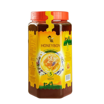 Bộ 4 Mật Ong Thiên Nhiên 5 Sạch Honeyboy 1kg