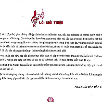 Tuyển Tập Tiểu Phẩm Piano Măng Non - Phần 1 (Tái Bản)