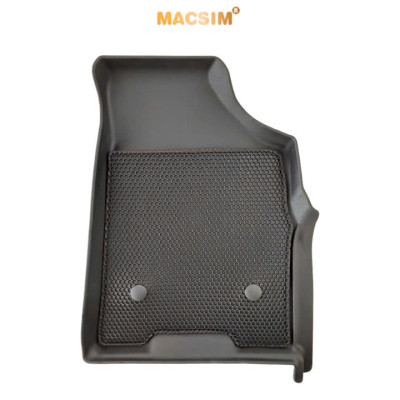 Thảm ô tô sd3  2 lớp dạng lưới lục giác Hyundai Custin màu đen - bề mặt cao su siêu sạch - Macsim