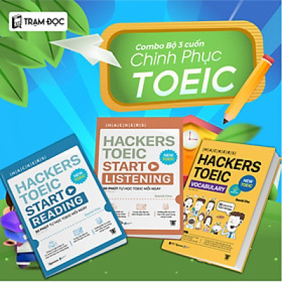 Trạm Đọc |  Combo Hackers TOEIC Vocabulary + Hackers TOEIC Start Reading + Hackers TOEIC Start Listening