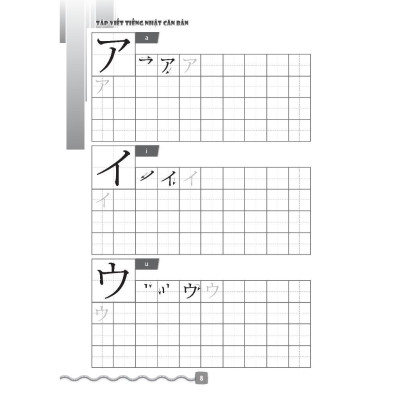 Sách - Tập Viết Tiếng Nhật Căn Bản Katakana - Minh Thắng