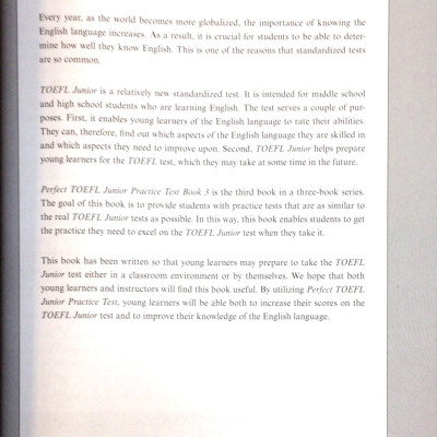 Perfect Toefl Junior  Book 3(Kèm CD)