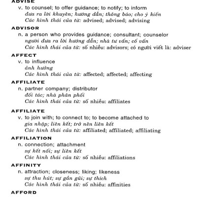 3420 Từ Vựng Cần Biết Cho TOEIC