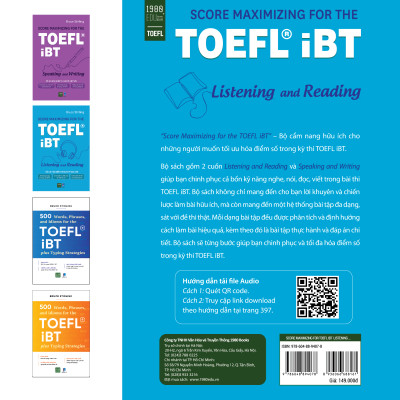 Score Maximizing For The Toefl iBT – Listening And Reading