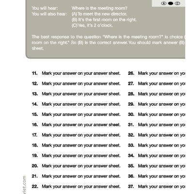 Comprehensive Toeic Training 1000 Practice Test Items (Vol 2) - Kèm CD