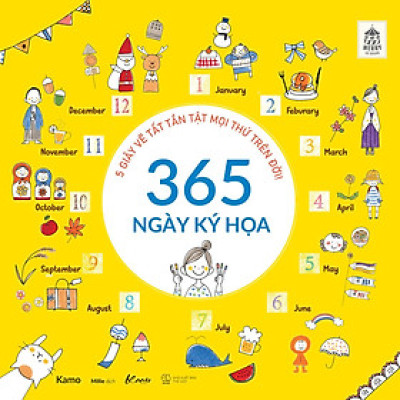 365 Ngày Ký Họa 5 Giây Vẽ Tất Tần Tật Mọi Thứ Trên Đời - Bản Quyền