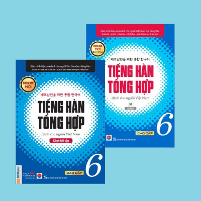 Sách - Tiếng Hàn Tổng Hợp Dành Cho Người Việt Nam - Cao Cấp 6 - Sách Bài Học + Bài Tập - Bản Màu - Combo 2 Cuốn - MCBooks
