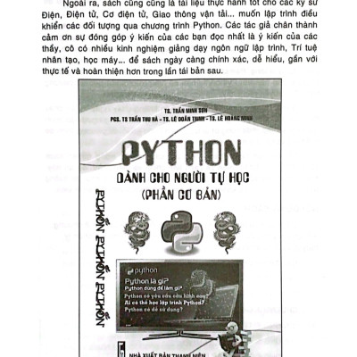 Bài Tập Thực Hành Python (Phần Cơ Bản) - TS. Trần Minh Sơn, TS. Lê Doãn Trinh, TS. Nguyễn Văn Thái, ThS. Trương Thị Bích Ngà