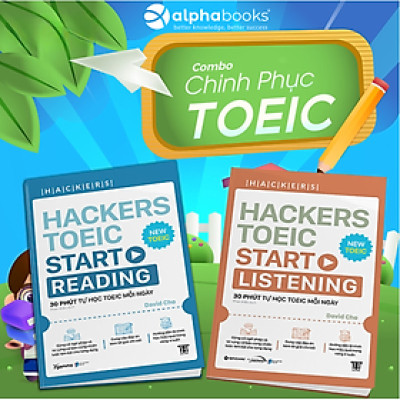 Combo Sách Hacker TOEIC - 30 Phút Tự Học TOEIC Mỗi Ngày : Hackers TOEIC Start Listening + Hackers TOEIC Start Reading