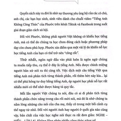 Sách - Tiếng Anh Không Công Thức - Nhập Vai Nói Không Sai