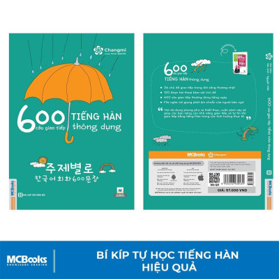 600 Câu Giao Tiếp Tiếng Hàn Thông Dụng Dành Cho Người Tự Học - Bản Quyền