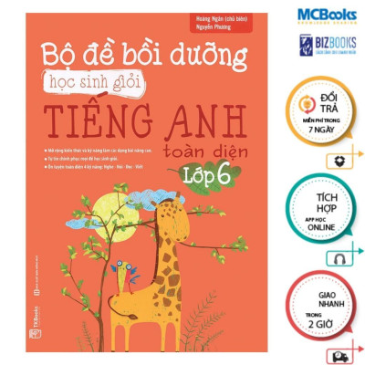 Sách - Bộ Đề Bồi Dưỡng Học Sinh Giỏi Tiếng Anh Toàn Diện Lớp 6 - MCBooks