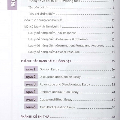 Ielts Go - Writing Task 2 - Dàn Ý Mẫu Cho Tất Cả Các Dạng Bài