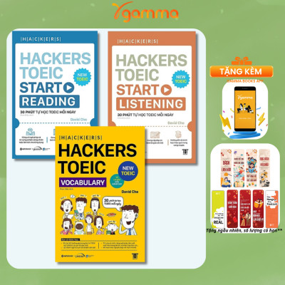 Combo Hackers TOEIC : VOCABULARY + START READING + START LISTENING - Bản Quyền