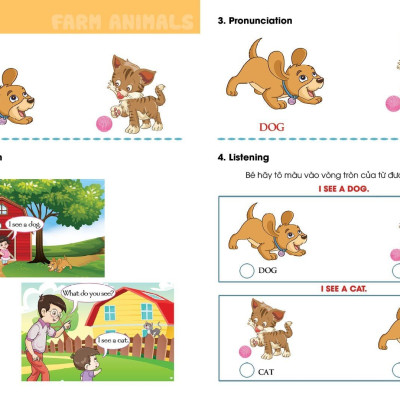 I Can Farm Animals - sách học tiếng Anh cho trẻ mầm non
