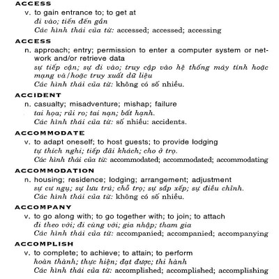 3420 Từ Vựng Cần Biết Cho TOEIC