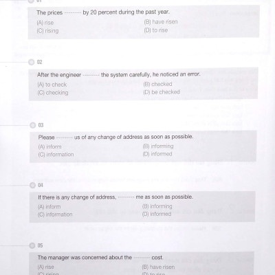 Rainbow TOEIC - Part 5,6