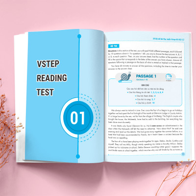 Sách 10 bộ đề thi Đọc hiểu Vstep B1-B2-C1 (tiếng Anh bậc 3,4,5)|Ôn thi TOEFL iBT reading, Vstep reading