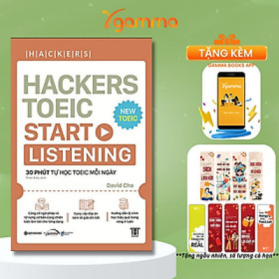 Combo Hackers TOEIC : VOCABULARY + READING + LISTENING - Bản Quyền