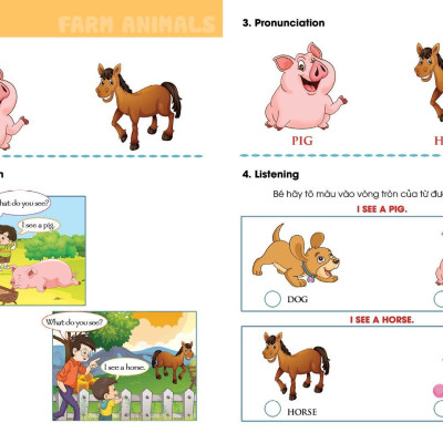 I Can Farm Animals - sách học tiếng Anh cho trẻ mầm non