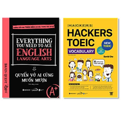 Combo Sách : Everything You Need To Ace English Language Arts - Quyển Vở Ai Cũng Muốn Mượn + HACKERS TOEIC VOCABULARY