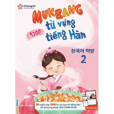 Sách - Mukbang 1200 Từ Vựng Tiếng Hàn Tổng Hợp Học - Bộ Giải Pháp Học Từ Vựng Tiếng Hàn Tập 2 - MCBooks