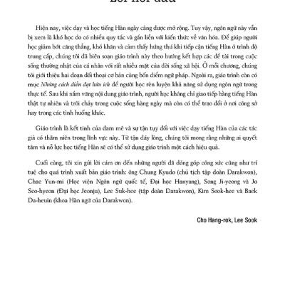 Tiếng Hàn Thực Hành (Tập 3) - Trình Độ Trung Cấp - Bài Tập