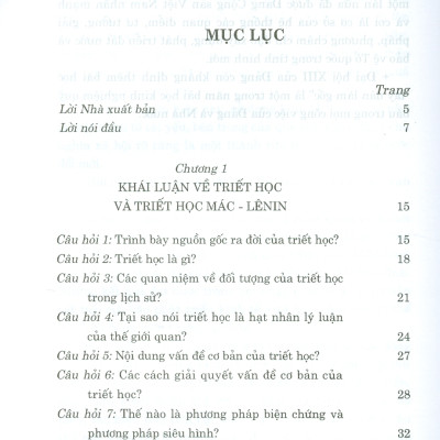 Hỏi - Đáp Môn Triết Học Mác - Lênin (Dùng cho bậc đại học hệ chuyên và không chuyên lý luận chính trị)