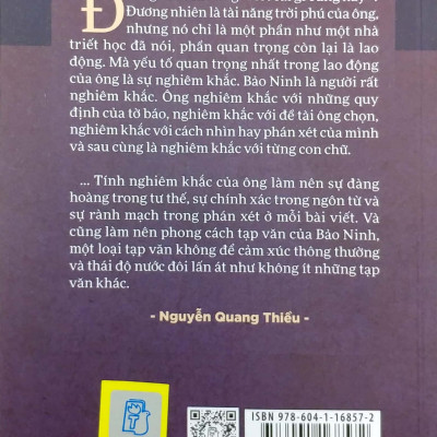 Combo Bảo Ninh : Tạp Bút và Những Truyện Ngắn ( Tặng Kèm Sổ Tay)