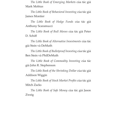 The Little Book - Quản Trị Rủi Ro Trong Đầu Tư Chứng Khoán