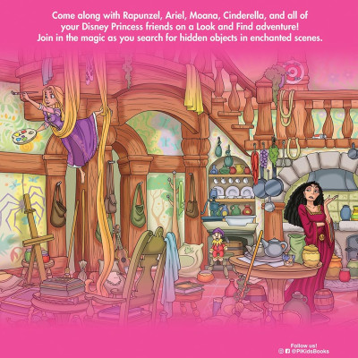 Sách ngoại văn: Look And Find Sticker Book Disney Princess Magical Adventures