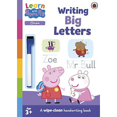 Sách hoạt động trẻ em tiếng Anh - Learn with Peppa: Writing Big Letters