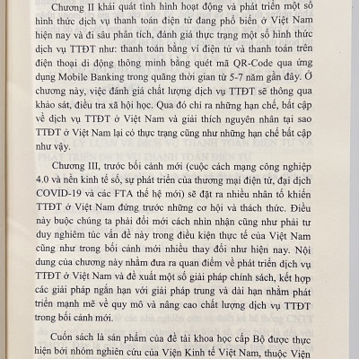 Sách - Phát Triển Dịch Vụ Thanh Toán Điện Tử Ở Việt Nam Trong Bối Cảnh Mới