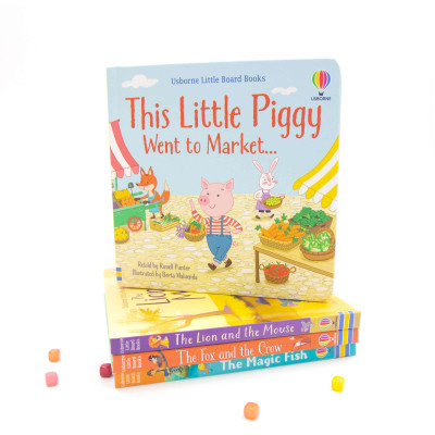 Little Board Books: This little piggy went to market - TRUYỆN TRANH TIẾNG ANH CHO BÉ