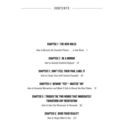 Never Split The Difference: Negotiating As If Your Life Depended On It