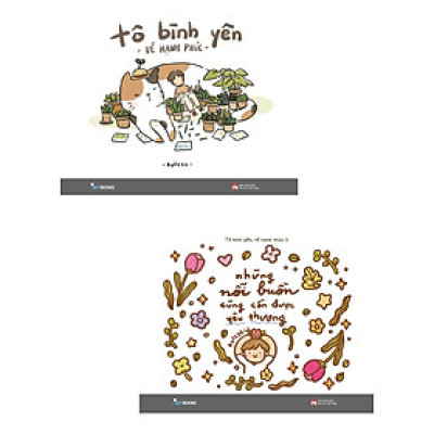 Combo Tô Bình Yên Vẽ Hạnh Phúc + Những Nỗi Buồn Cũng Cần Được Yêu Thương (Bộ 2 Cuốn) _SKY