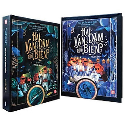 Bộ Tác Phẩm Kinh Điển Minh Họa Mới - Hai Vạn Dặm Dưới Biển (Bộ 2 Cuốn)