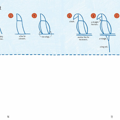 Sách tô vẽ tiếng Anh: Step-by-Step Drawing Zoo Animals