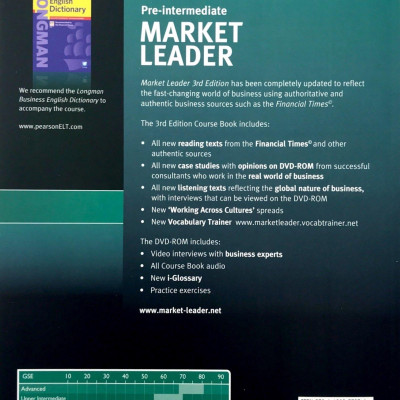 Market Leader ( 3 Ed.) Pre-Inter: Course Book With DVD-ROM - Paperback