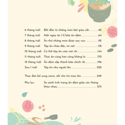 Thực Đơn Ăn Dặm Theo Tuần Cho Bé