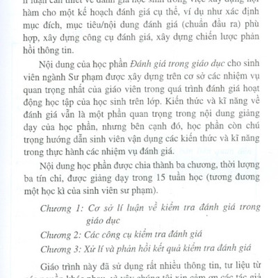 Giáo Trình Kiểm Tra Đánh Giá Trong Giáo Dục (Tái bản 2021)