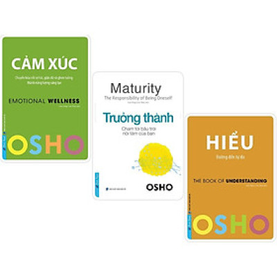 Sách  Combo OSHO Cảm Xúc + OSHO Trưởng Thành + OSHO Hiểu - First News - BẢN QUYỀN