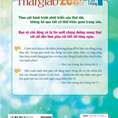 Hành Trình Thai Giáo 280 Ngày - Mỗi Ngày Đọc Một Trang (Tái Bản 2023)