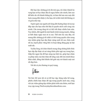 Tuyên ngôn của người anh hùng đời thường (Robin Sharma) (NXB Trẻ)